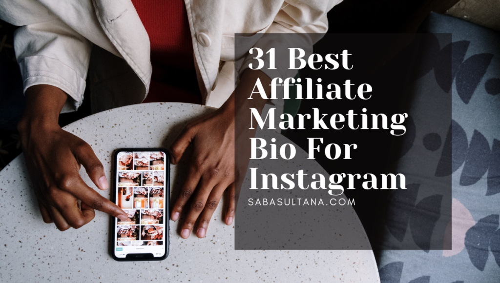 best affiliate marketing bio for instagram